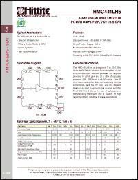 Click here to download HMC441LH5 Datasheet