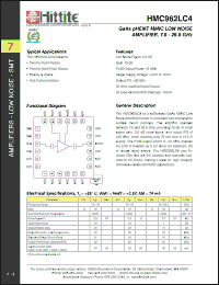 Click here to download HMC962LC4 Datasheet