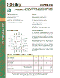 Click here to download HMC745LC3C Datasheet