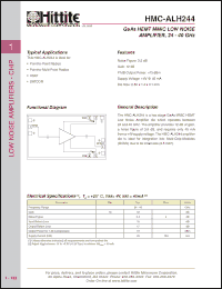 Click here to download HMC-ALH244 Datasheet