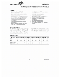 Click here to download HT1621 Datasheet