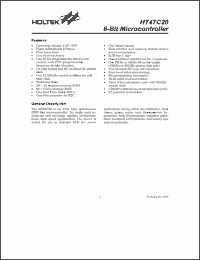 Click here to download HT47C20 Datasheet
