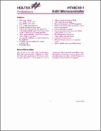 Click here to download HT48C50-1 Datasheet