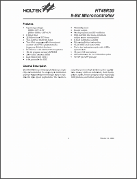 Click here to download HT49R50 Datasheet