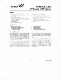 Click here to download HT604 Datasheet