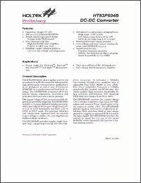 Click here to download HT82P604 Datasheet