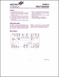 Click here to download HT9011 Datasheet