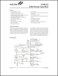 Click here to download HT48CA3 Datasheet