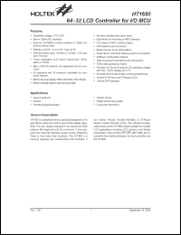 Click here to download HT1650 Datasheet