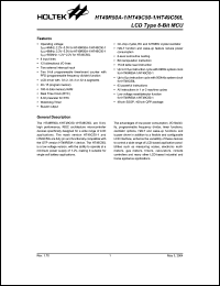 Click here to download HT49C50-1 Datasheet