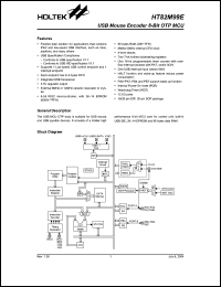 Click here to download HT82M99 Datasheet
