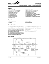 Click here to download HT82V26 Datasheet