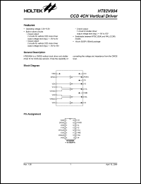 Click here to download HT82V804 Datasheet