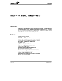 Click here to download HT95168 Datasheet