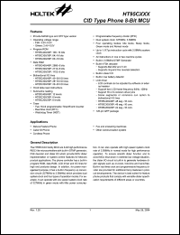 Click here to download HT95C300 Datasheet