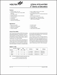 Click here to download HT604L_03 Datasheet