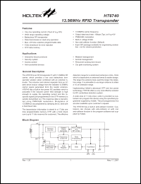 Click here to download HT6740 Datasheet