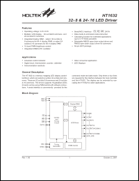 Click here to download HT1632 Datasheet