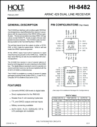 Click here to download HI-8482ST Datasheet