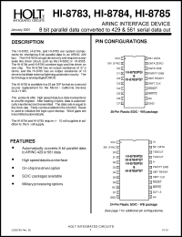 Click here to download HI-8783PSI Datasheet