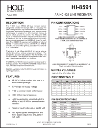 Click here to download HI-8591PCTF-40 Datasheet