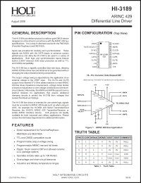 Click here to download HI-3189CLM Datasheet