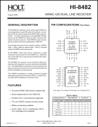 Click here to download HI-8482PSF Datasheet