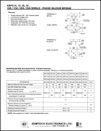 Click here to download KBPC1508 Datasheet