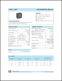 Click here to download JQC-24F0121Z Datasheet