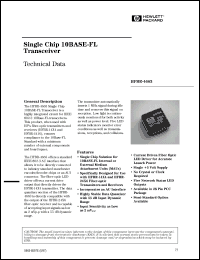 Click here to download HFBR-4663 Datasheet