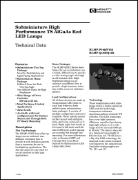 Click here to download HLMP-P156 Datasheet