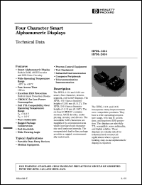 Click here to download HPDL-1414 Datasheet