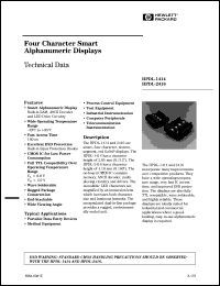 Click here to download HPDL-2416 Datasheet