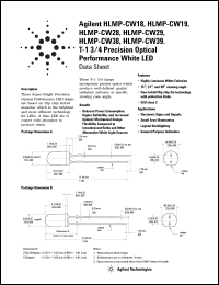 Click here to download HLMP-CW39-S0000 Datasheet