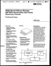 Click here to download HDMP2501 Datasheet