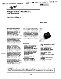 Click here to download HFBR4663 Datasheet