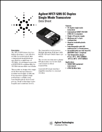 Click here to download HFCT-5205D Datasheet