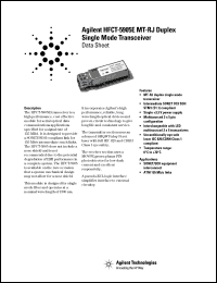 Click here to download HFCT-5905 Datasheet
