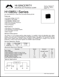 Click here to download H1085-3.3U Datasheet