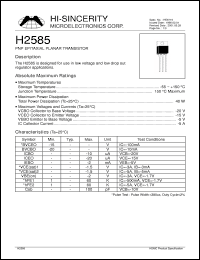 Click here to download H2585 Datasheet