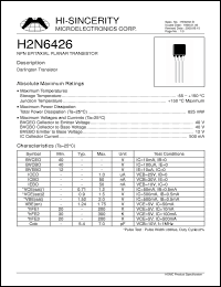 Click here to download H2N6426 Datasheet