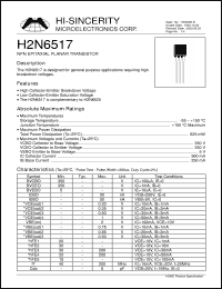 Click here to download H2N6517 Datasheet