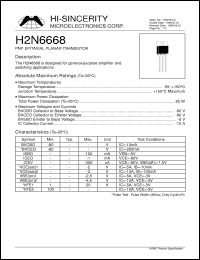Click here to download H2N6668 Datasheet