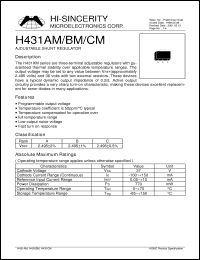 Click here to download H431BM Datasheet