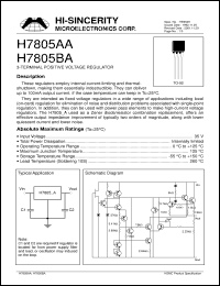 Click here to download H7805BA Datasheet