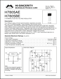 Click here to download H7805AE Datasheet