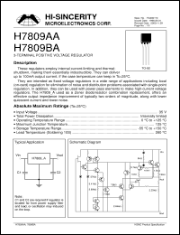 Click here to download H7809BA Datasheet