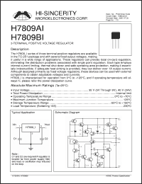 Click here to download H7809BI Datasheet