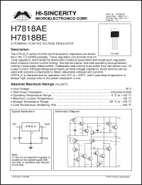 Click here to download H7818AE Datasheet