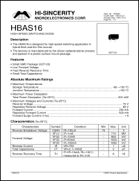 Click here to download HBAS16 Datasheet